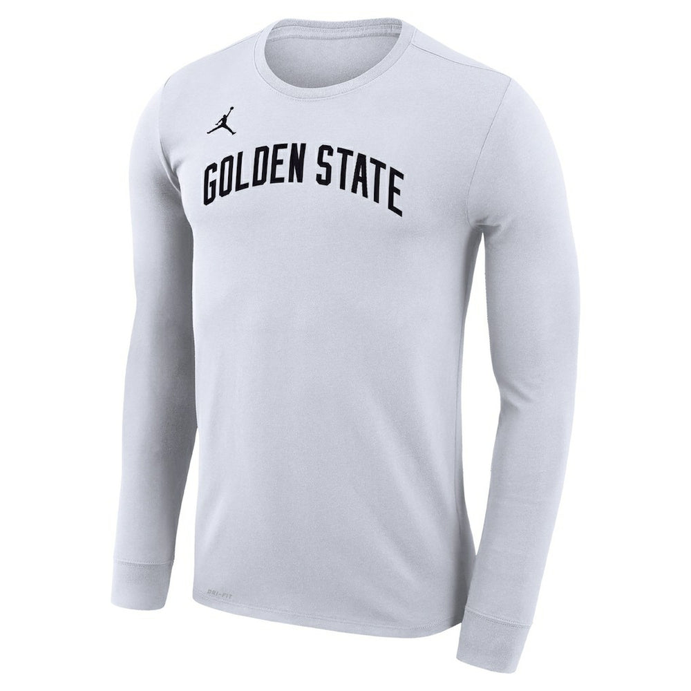 NBA - Golden State Warriors Jordan Brand Unisex Statement Edition Legend Performance Long Sleeve T-Shirt - White