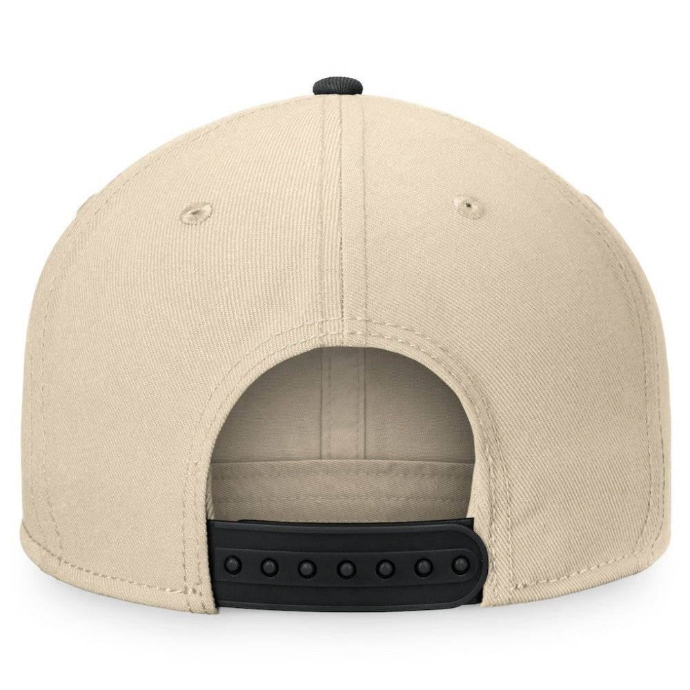 Boston Bruins Fanatics Goalaso Snapback Hat Cream/Black