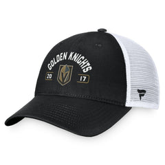 Vegas Golden Knights Fanatics Free Kick Trucker Adjustable Hat Black/White