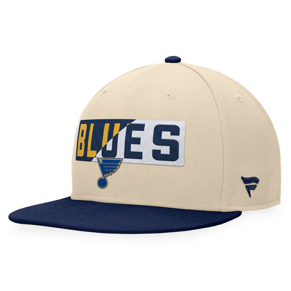 St. Louis Blues - Fanatics Goalaso Snapback Hat Cream/Navy