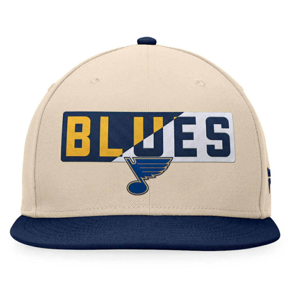 St. Louis Blues - Fanatics Goalaso Snapback Hat Cream/Navy