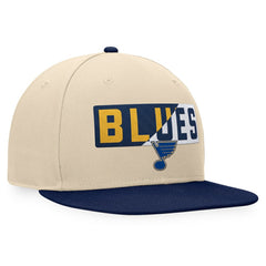 St. Louis Blues - Fanatics Goalaso Snapback Hat Cream/Navy