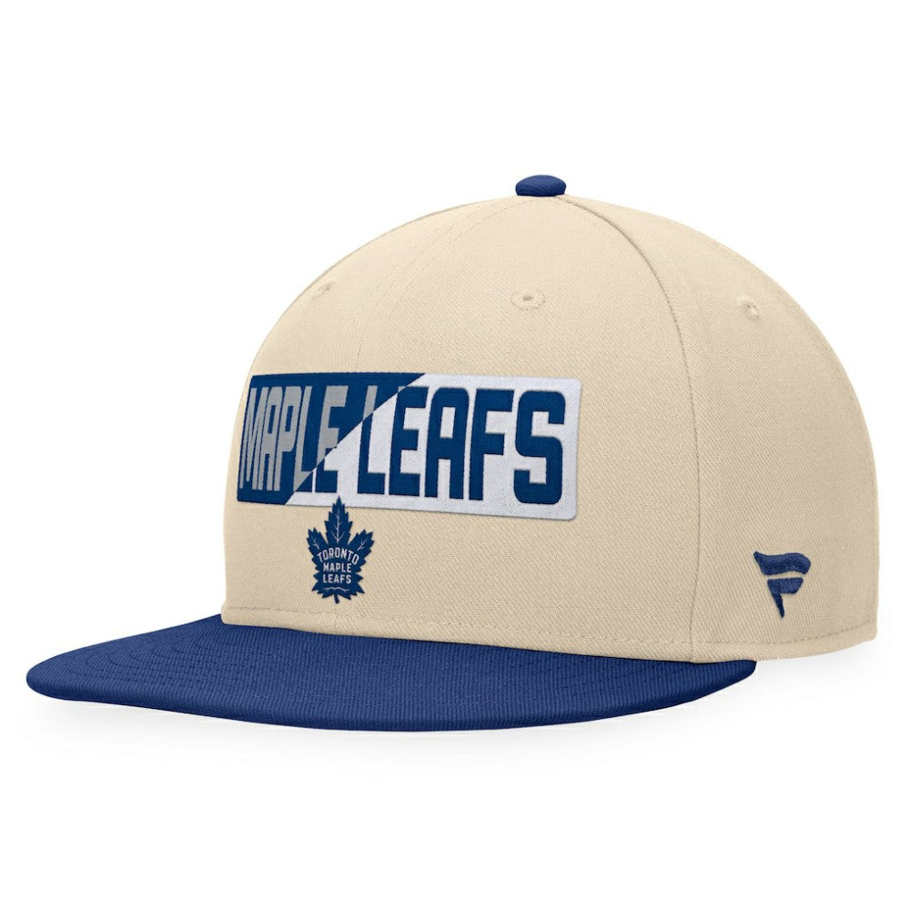 Toronto Maple Leafs - Fanatics Goalaso Snapback Hat Cream/Blue