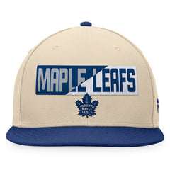 Toronto Maple Leafs - Fanatics Goalaso Snapback Hat Cream/Blue