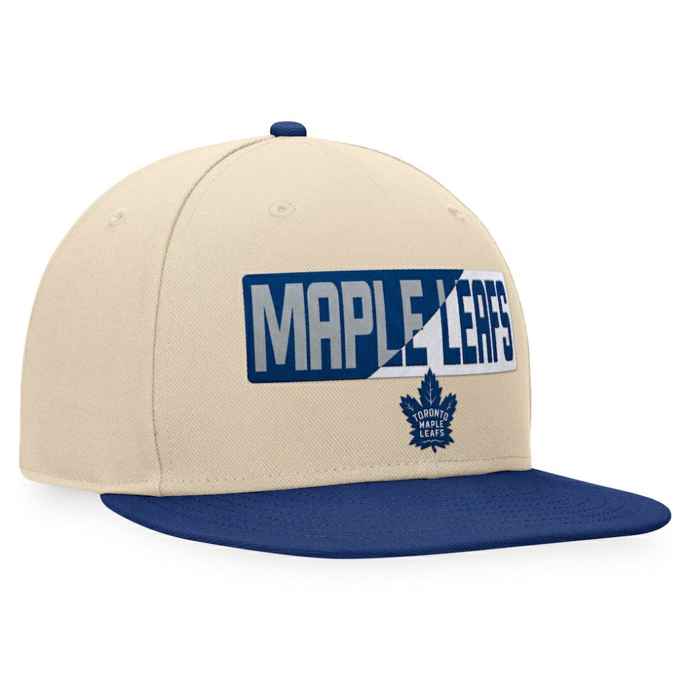 Toronto Maple Leafs - Fanatics Goalaso Snapback Hat Cream/Blue