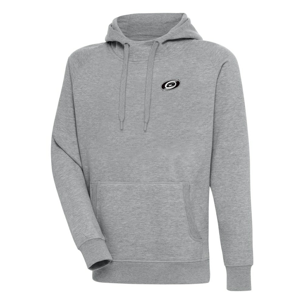 Carolina Hurricanes - Antigua Metallic Logo Victory Pullover Hoodie Heather Gray