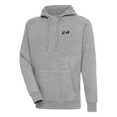 Carolina Hurricanes - Antigua Metallic Logo Victory Pullover Hoodie Heather Gray