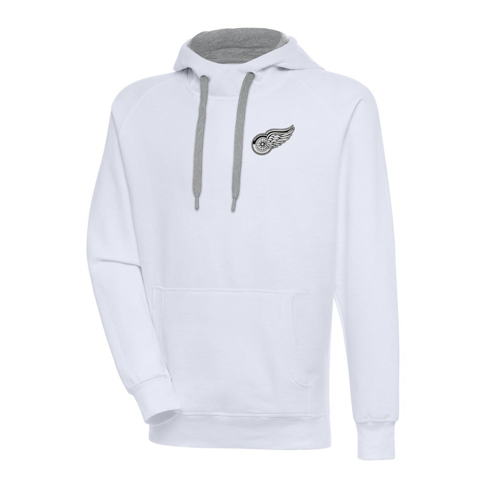 Detroit Red Wings - Antigua Metallic Logo Victory Pullover Hoodie White