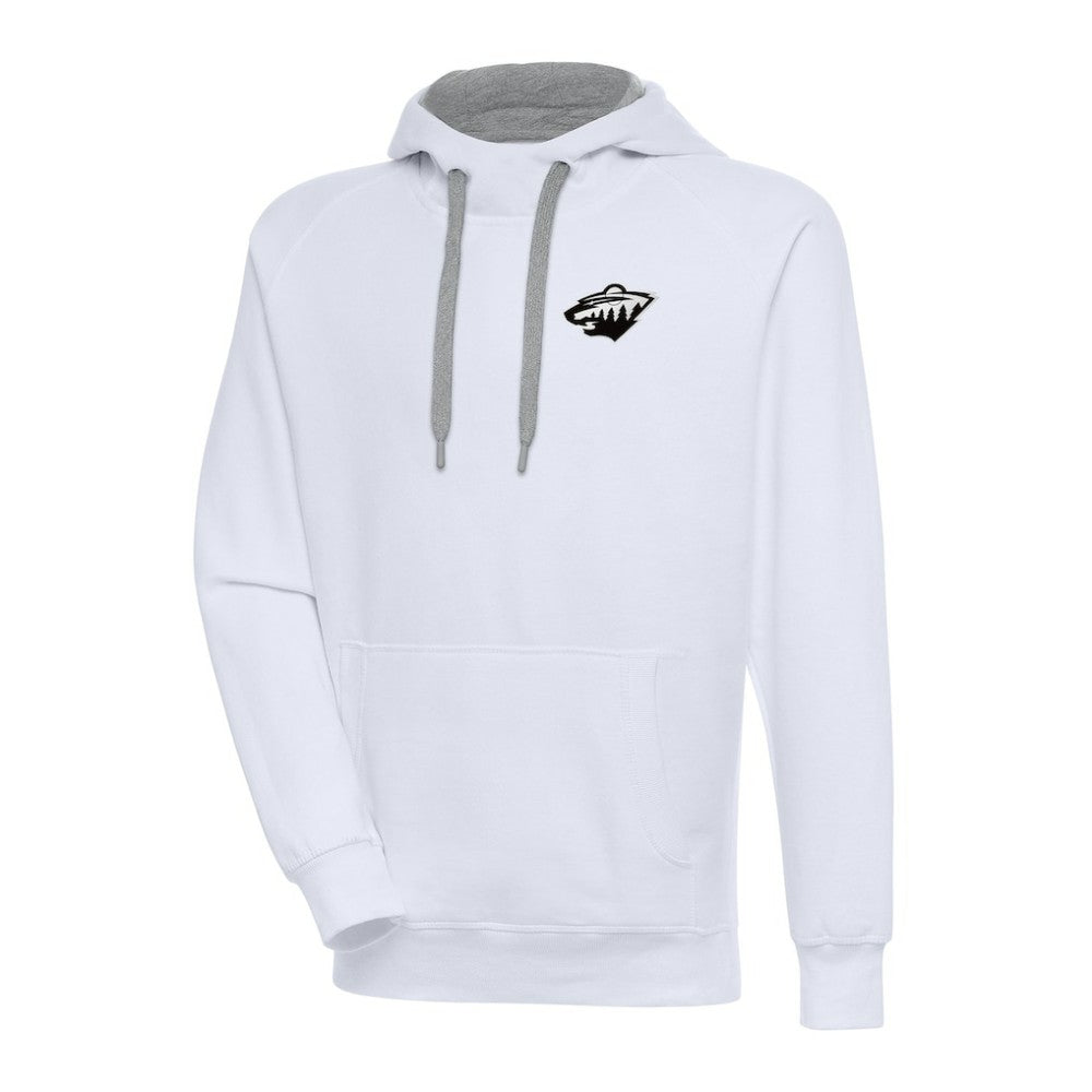 Minnesota Wild - Antigua Metallic Logo Victory Pullover Hoodie White