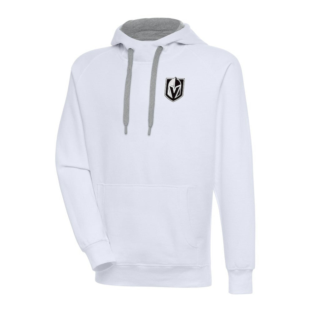 Vegas Golden Knights Antigua Metallic Logo Victory Pullover Hoodie White