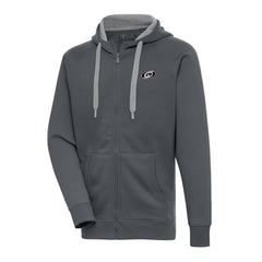 Carolina Hurricanes - Antigua Metallic Logo Victory Full-Zip Hoodie Charcoal