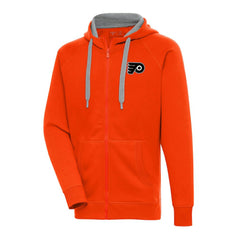 Philadelphia Flyers - Antigua Metallic Logo Victory Full-Zip Hoodie Orange
