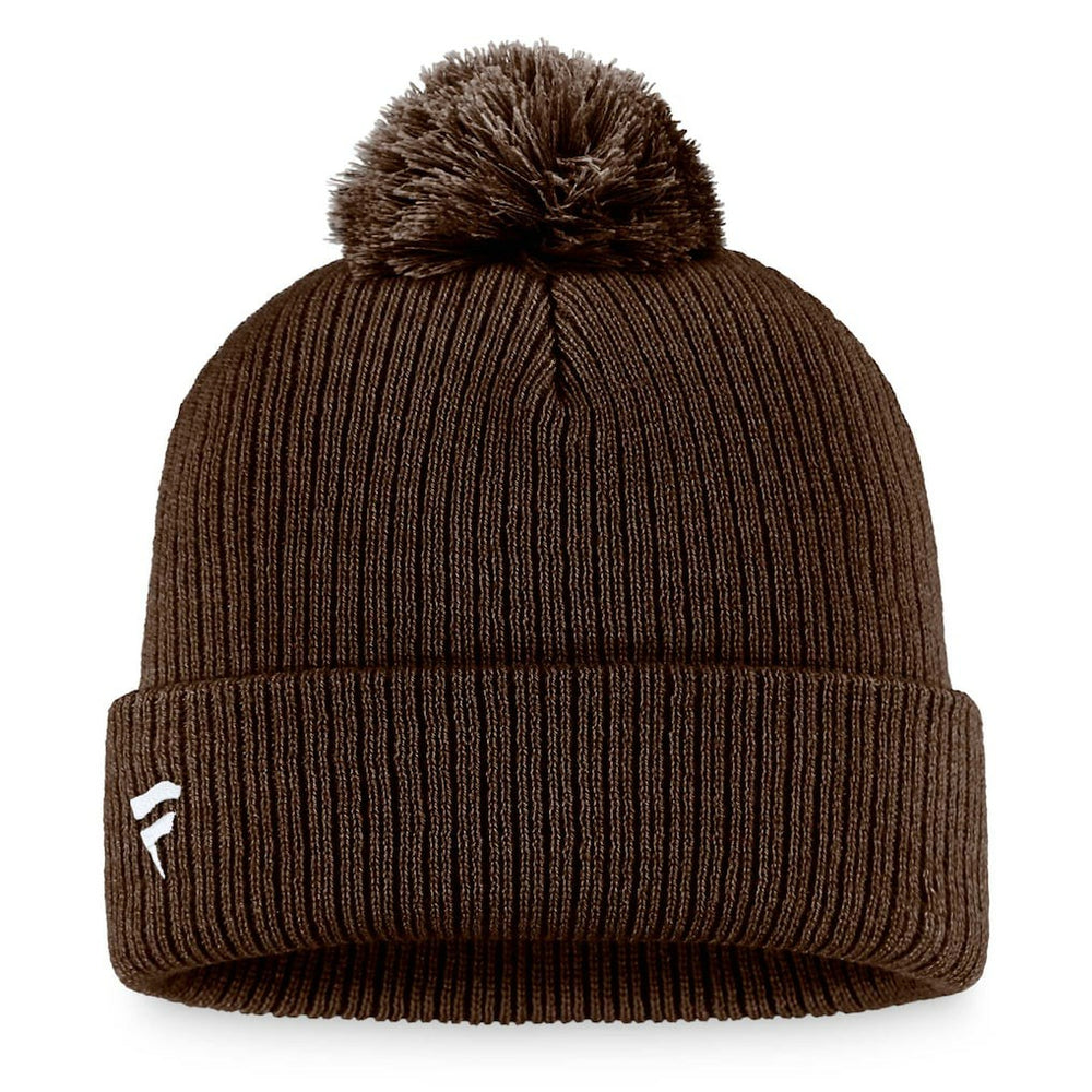 Cleveland Browns Women's Cuffed Knit Hat with Pom Brown - Fanatics