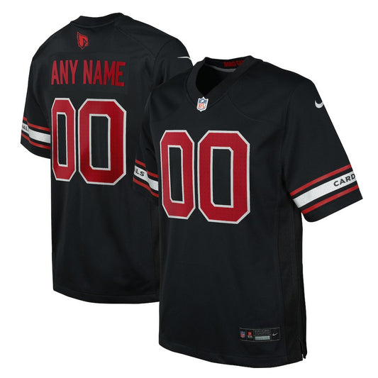 Arizona Cardinals Youth Alternate Custom Game Jersey - Black | NFL Jerseys