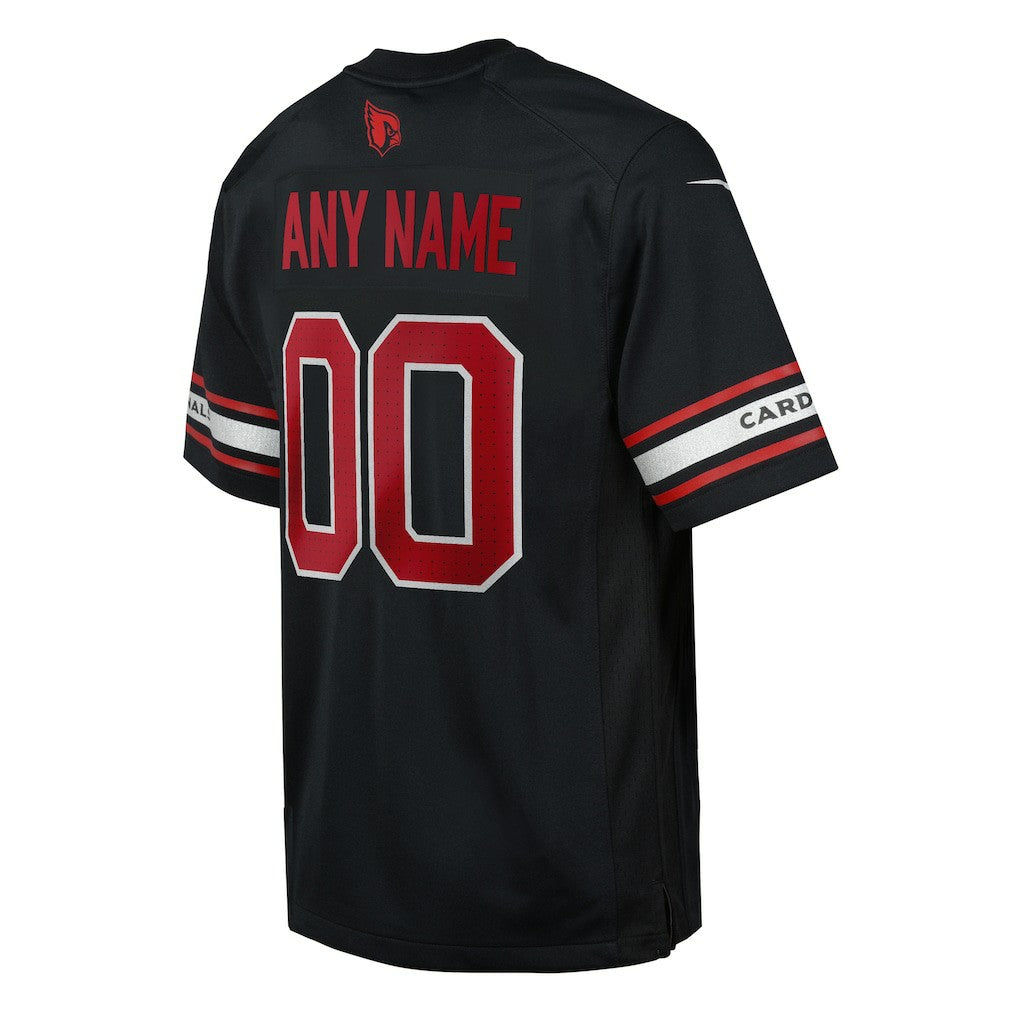 Arizona Cardinals Youth Alternate Custom Game Jersey - Black | NFL Jerseys
