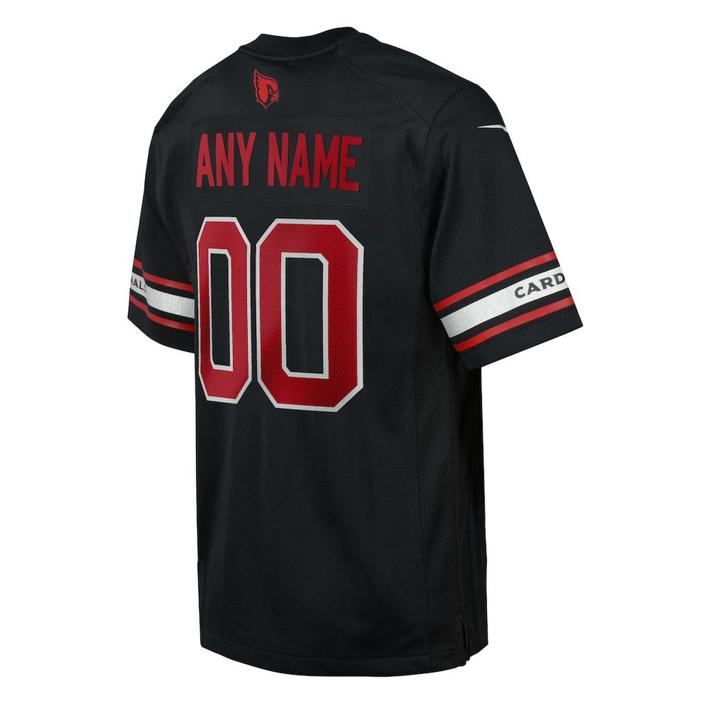 Arizona Cardinals Youth Alternate Custom Game Jersey Black - Nike