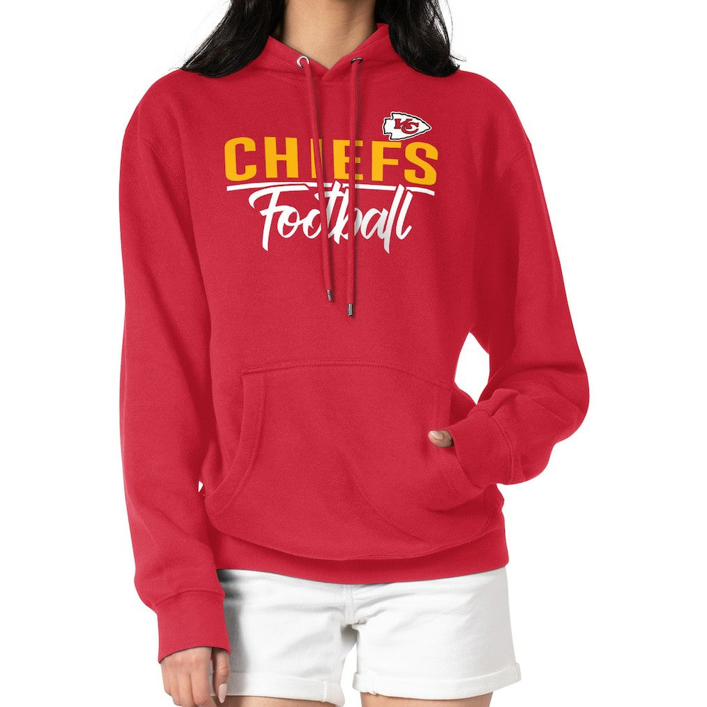 Kansas City Chiefs G-III 4Her by Carl Banks Women's Graphic Fleece Pullover Hoodie Red - NFL