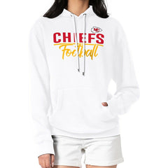 Kansas City Chiefs G-III 4Her by Carl Banks Women's Graphic Fleece Pullover Hoodie White - NFL