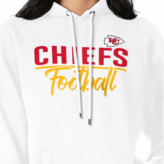 Kansas City Chiefs G-III 4Her by Carl Banks Women's Graphic Fleece Pullover Hoodie White - NFL