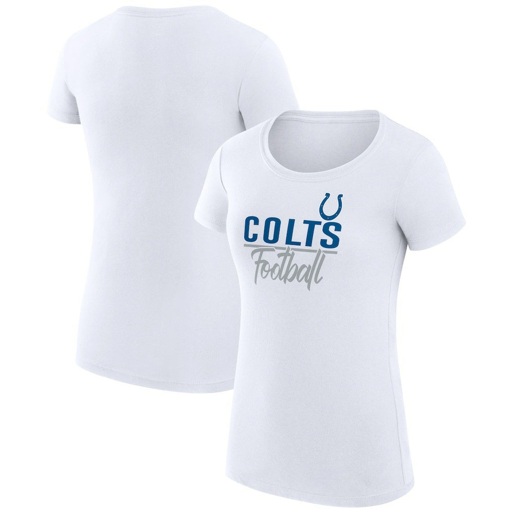 Indianapolis Colts G-III 4Her by Carl Banks Women's Team Graphic Fitted T-Shirt White - NFL