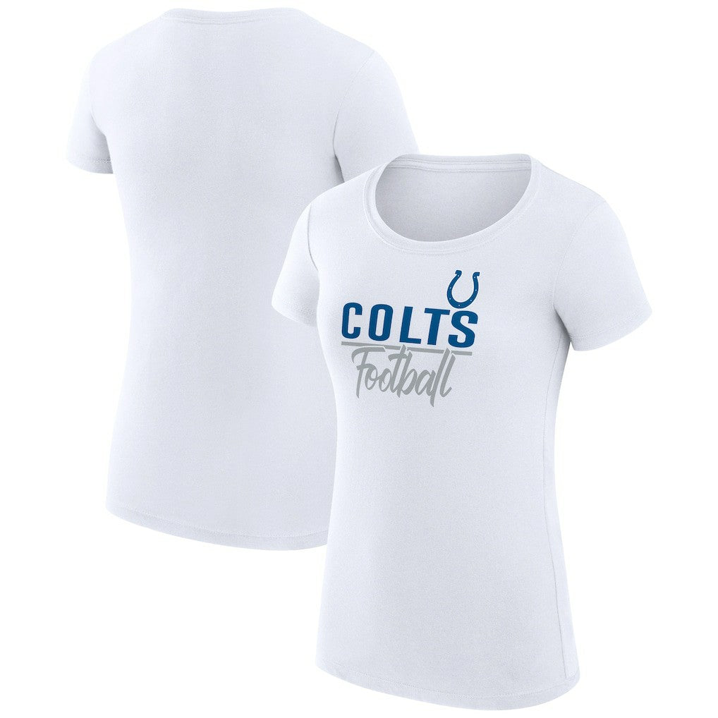 Indianapolis Colts G-III 4Her by Carl Banks Women's Team Graphic Fitted T-Shirt White - NFL
