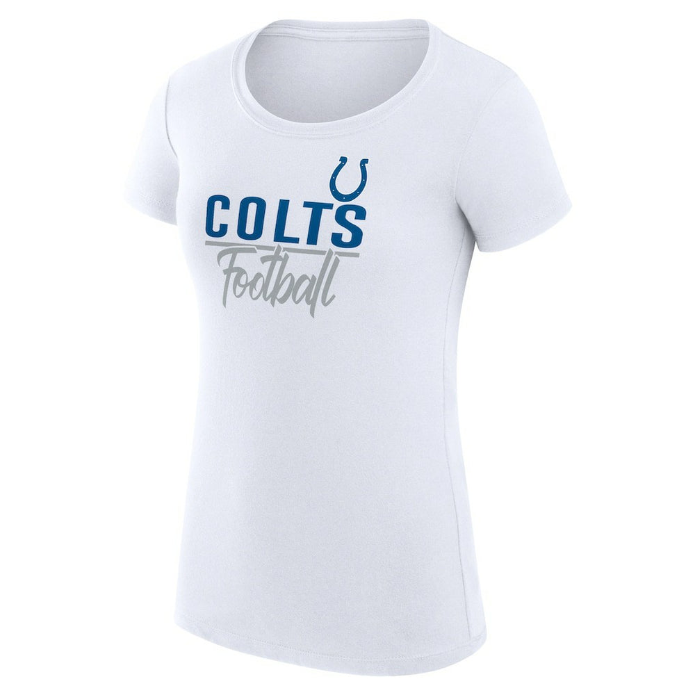 Indianapolis Colts G-III 4Her by Carl Banks Women's Team Graphic Fitted T-Shirt White - NFL