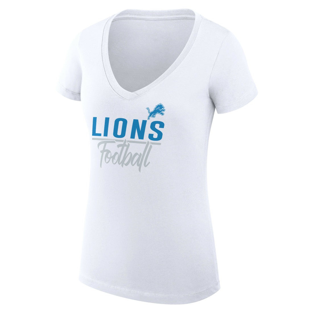 Detroit Lions G-III 4Her by Carl Banks Women's V-Neck Fitted T-Shirt White - NFL