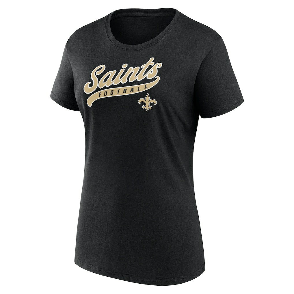 New Orleans Saints Women's Start to Finish T-Shirt & Shorts Combo Pack Black - Fanatics