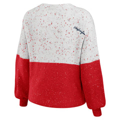 NBA - Washington Wizards WEAR by Erin Andrews Women's Color-Block Pullover Sweater - White/Red