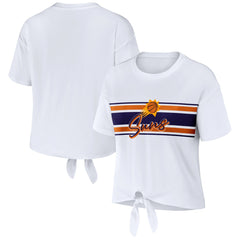 NBA - Phoenix Suns WEAR by Erin Andrews Women's Tie-Front T-Shirt - White