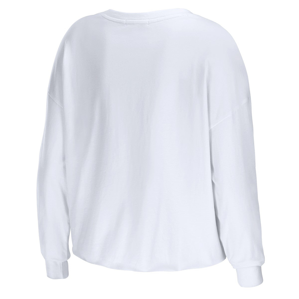 NBA - Los Angeles Lakers WEAR by Erin Andrews Women's Cropped Long Sleeve T-Shirt - White