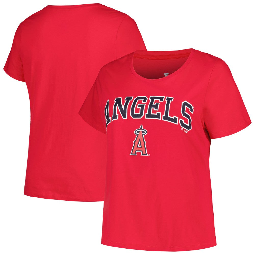 Los Angeles Angels Profile Women's Plus Size Arch Logo T-Shirt Near Me