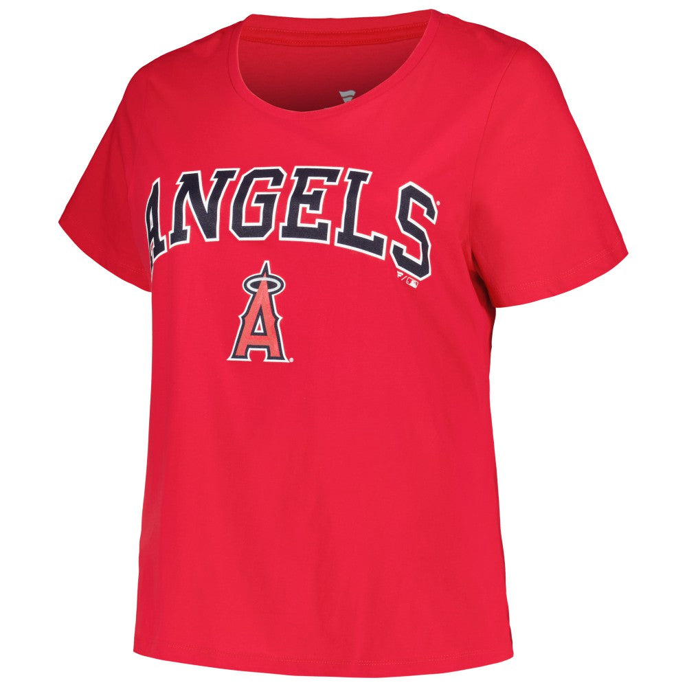 Los Angeles Angels Profile Women's Plus Size Arch Logo T-Shirt Near Me