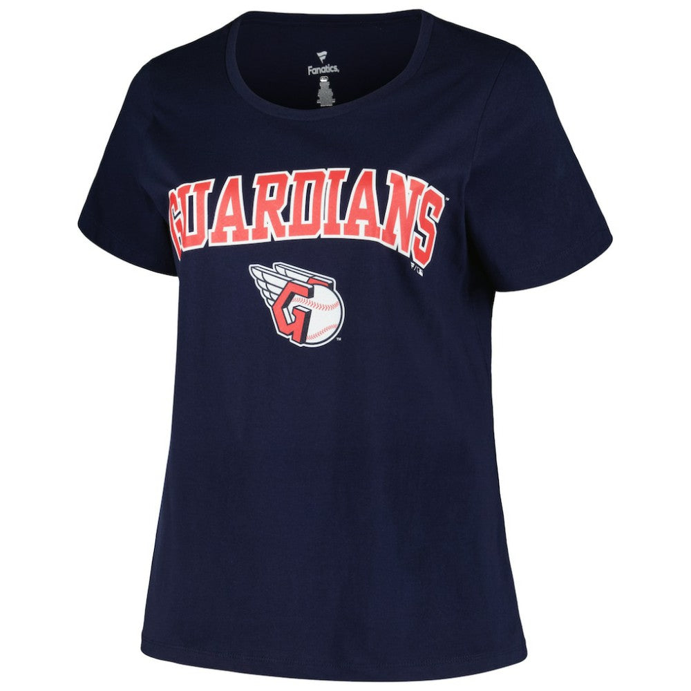 Cleveland Guardians Profile Women's Plus Size Arch Logo T-Shirt discount