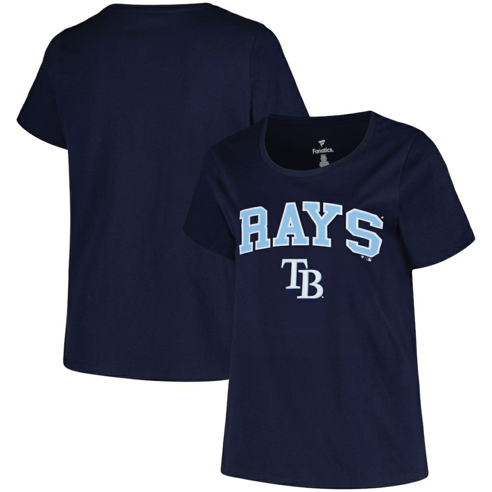 Tampa Bay Rays Profile Women's Plus Size Arch Logo T-Shirt Sale
