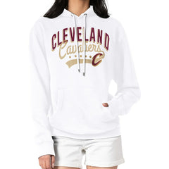 NBA - Cleveland Cavaliers G-III 4Her by Carl Banks Women's Filigree Logo Pullover Hoodie - White