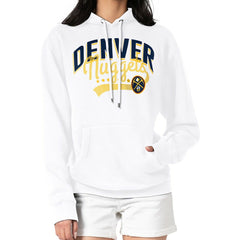 NBA - Denver Nuggets G-III 4Her by Carl Banks Women's Filigree Logo Pullover Hoodie - White
