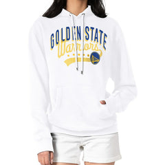 NBA - Golden State Warriors G-III 4Her by Carl Banks Women's Filigree Logo Pullover Hoodie - White