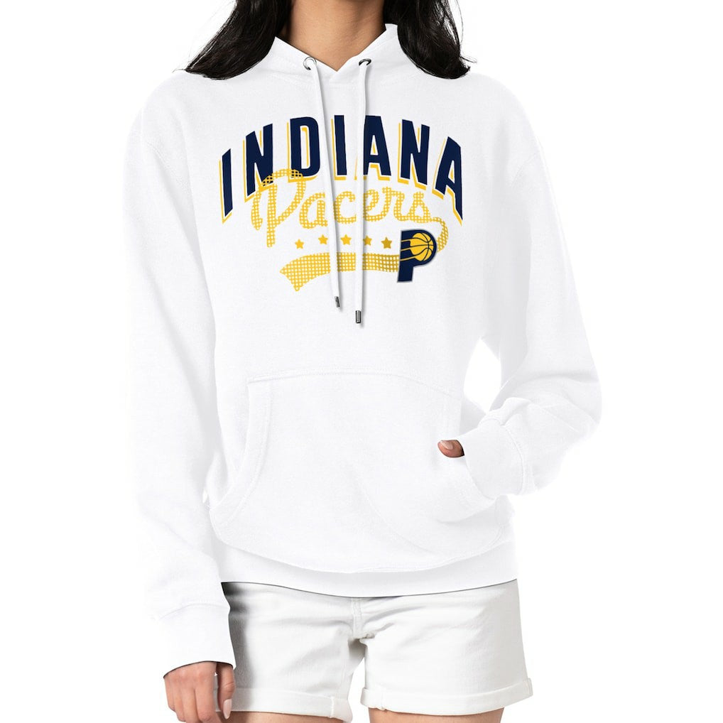 NBA - Indiana Pacers G-III 4Her by Carl Banks Women's Filigree Logo Pullover Hoodie - White