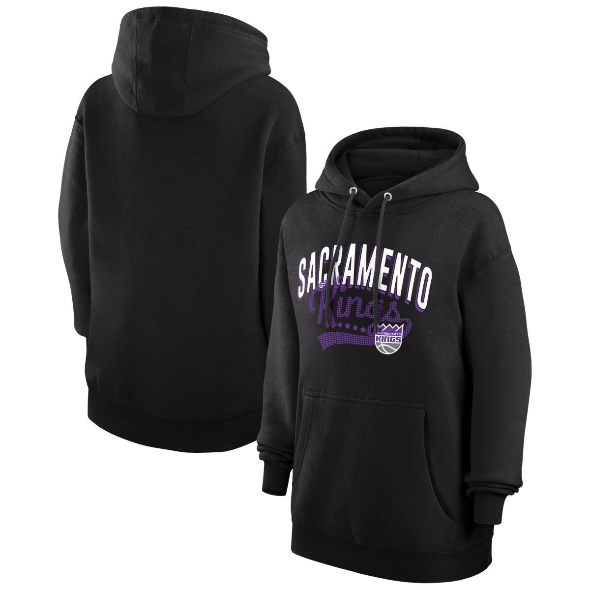 NBA - Sacramento Kings G-III 4Her by Carl Banks Women's Filigree Logo Pullover Hoodie - Black