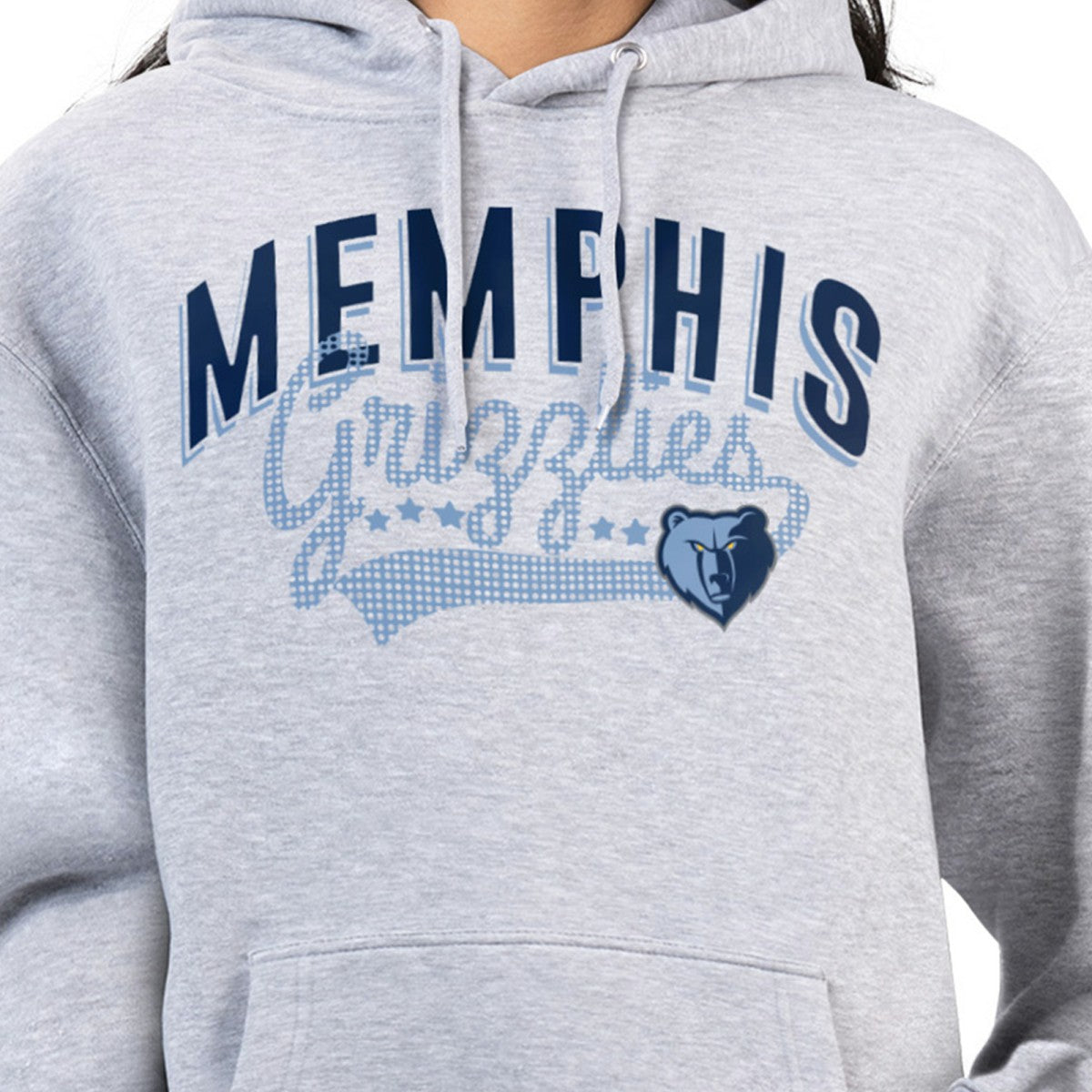 NBA - Memphis Grizzlies G-III 4Her by Carl Banks Women's Filigree Logo Pullover Hoodie - Heather Gray