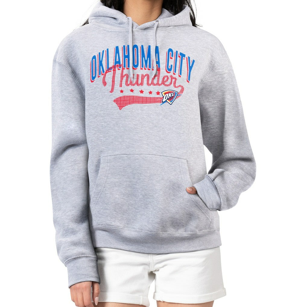 NBA - Oklahoma City Thunder G-III 4Her by Carl Banks Women's Filigree Logo Pullover Hoodie - Heather Gray