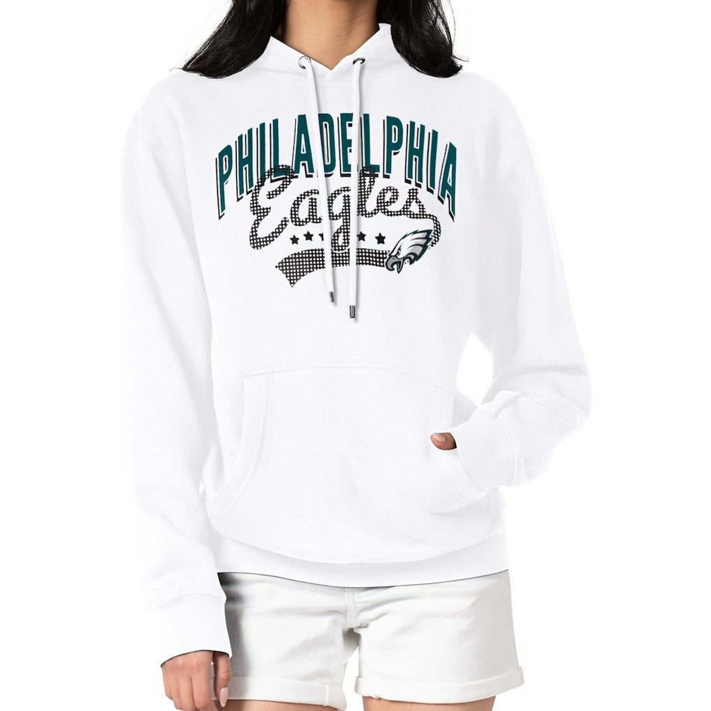 Philadelphia Eagles G-III 4Her by Carl Banks Women's Filigree Logo Pullover Hoodie – White - NFL