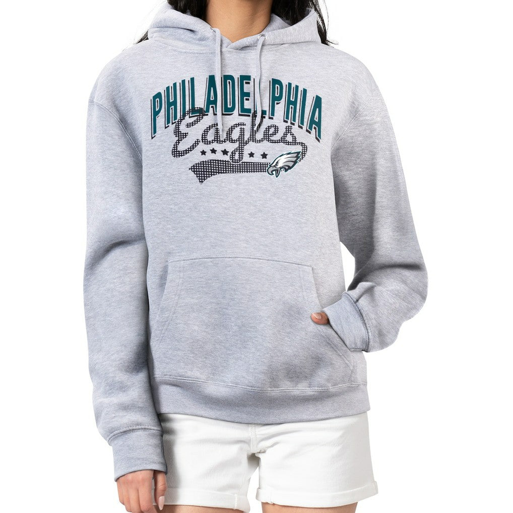 Philadelphia Eagles G-III 4Her by Carl Banks Women's Filigree Logo Pullover Hoodie – Heather Gray - NFL