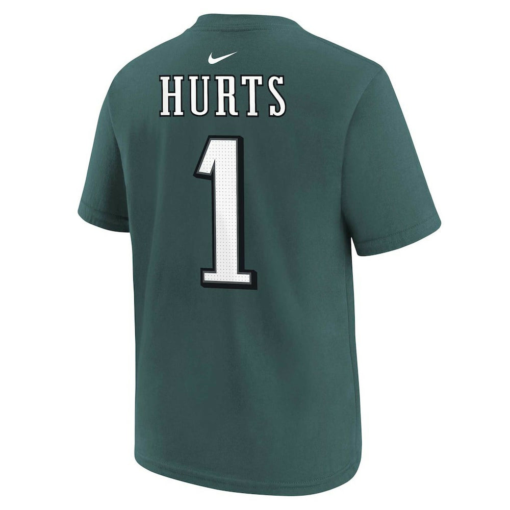 Jalen Hurts Philadelphia Eagles Youth Player Name & Number T-Shirt Midnight Green - Nike