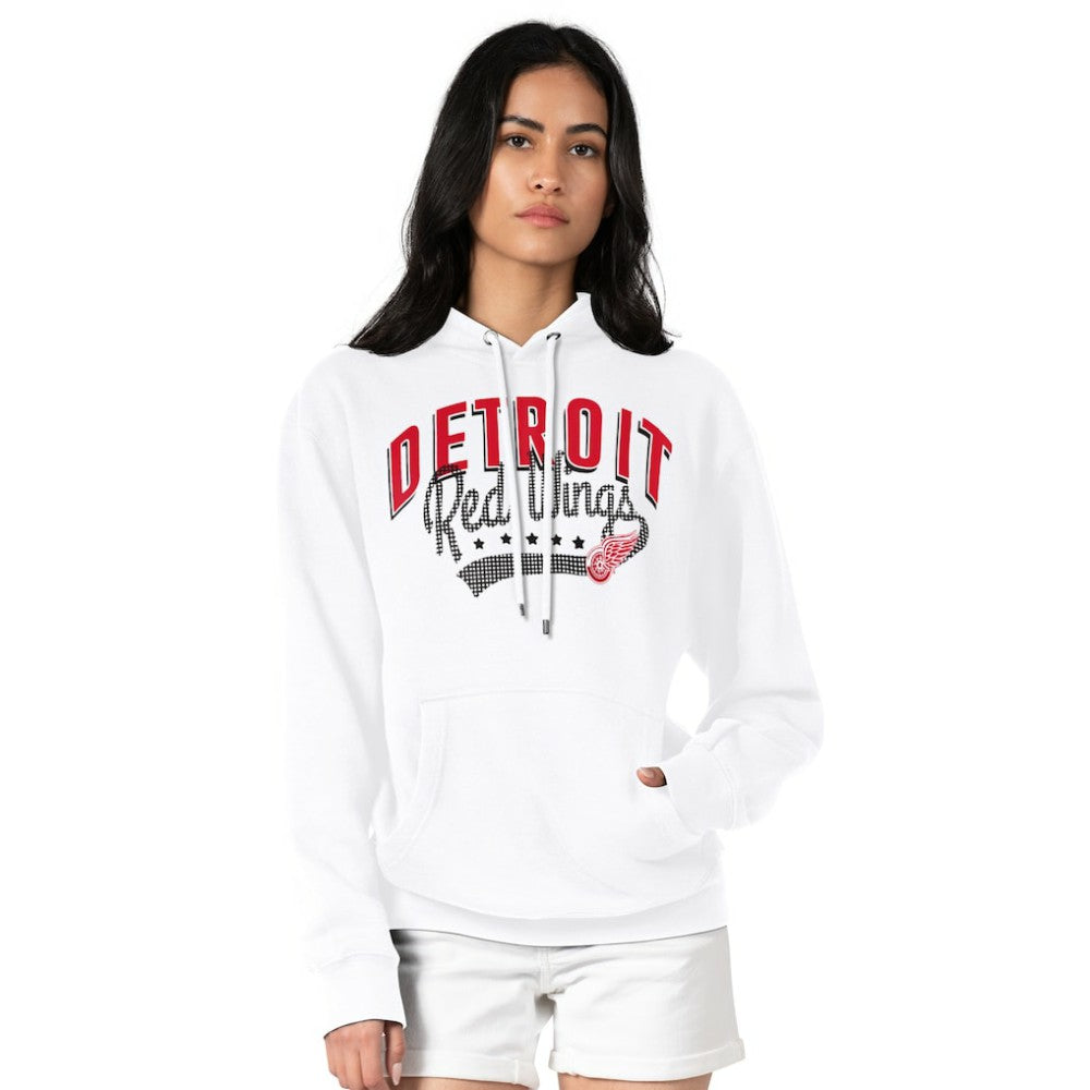 Detroit Red Wings - G-III 4Her by Carl Banks Women's Filigree Logo Pullover Hoodie – White