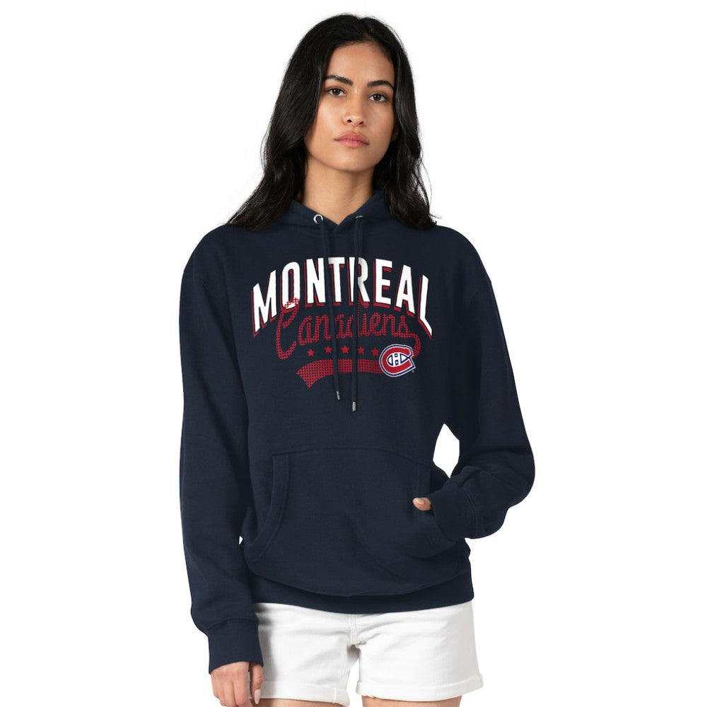 Montreal Canadiens - G-III 4Her by Carl Banks Women's Filigree Logo Pullover Hoodie – Navy