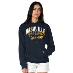 Nashville Predators - G-III 4Her by Carl Banks Women's Filigree Logo Pullover Hoodie – Navy