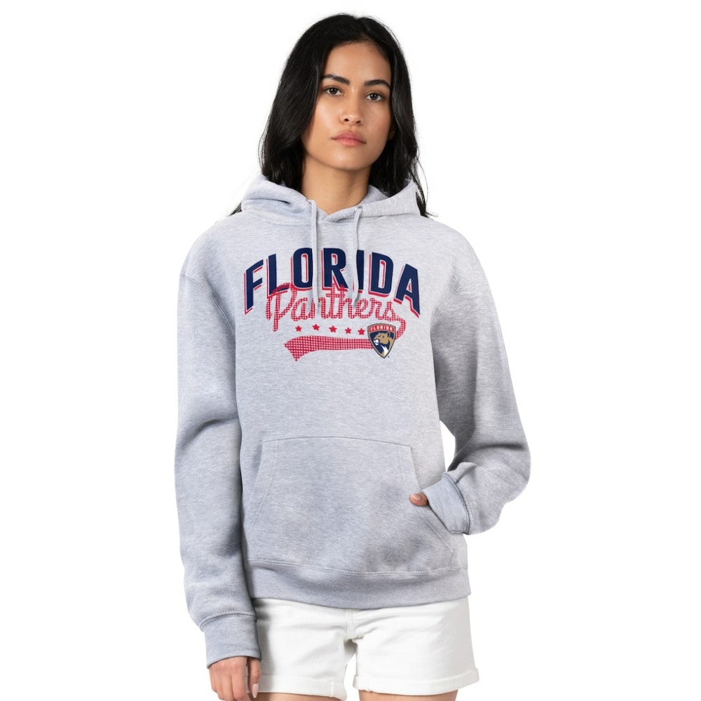 Florida Panthers - G-III 4Her by Carl Banks Women's Filigree Logo Pullover Hoodie – Gray