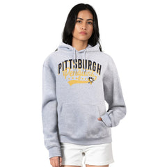 Pittsburgh Penguins G-III 4Her by Carl Banks Women's Filigree Logo Pullover Hoodie – Gray